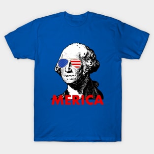 george washington merica American Flag sunglasses T-Shirt